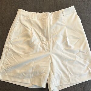 Hotouch Women's White/Cream lined Shorts